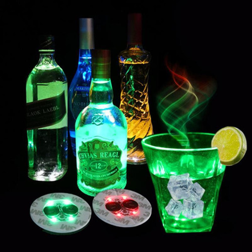 Botella De Glorifier 50 Unidades, Pegatinas Led, Portavasos