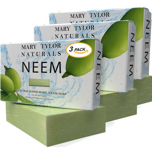 Mary Tylor Naturals Barra De Jabon Neem De 4 Onzas, Paquete