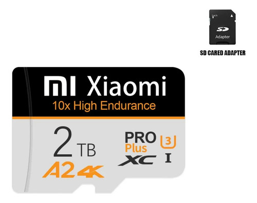 Cartão De Memoria Micro Sd Xiaomi 2tb Pro Plus 4k Câmeras