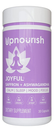 Upnourish | Alegre Azafrán + Ashwagandha Probióticos | 30cap