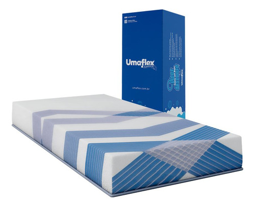 Umaflex Colchão Bruna solteiro espuma D33 firme 88x188