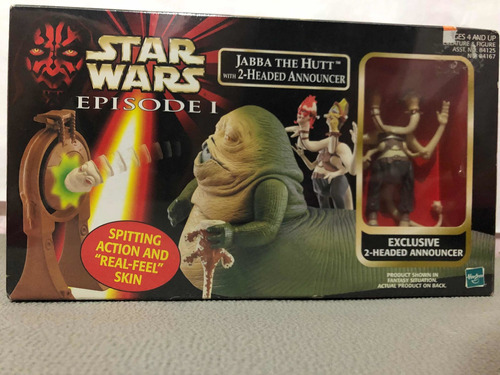 Star Wars Jabba The Hutt With 2 Headed Announcer (1999)