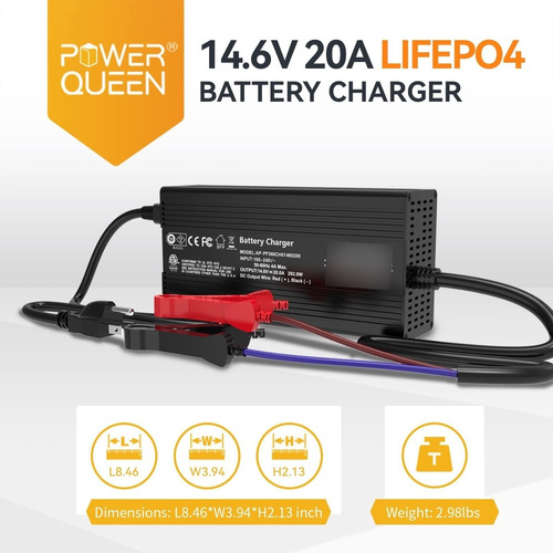 Power Queen Cargador Bateria Inteligente Automatico Etapa V)