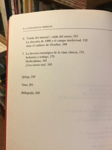 La Inteligencia Rebelde La Izquierda En El Debate Pubico Mex (Usado)