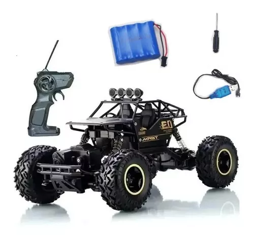 Carrinho Controle Remoto Grande Recarregavel Off Road 1/16