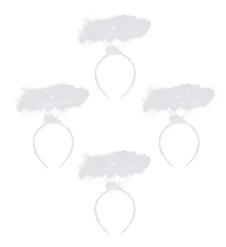 Diadema De Halo Ángel Con LED – 2 Unidades De Plumas Luminosas Para Disfraces