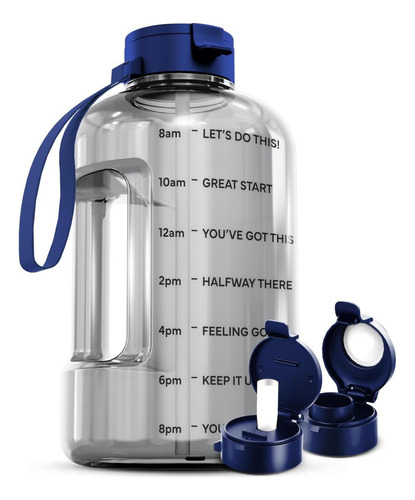 Aquafit Botella De Agua De 1 Galón Con Marcador De Tiempo