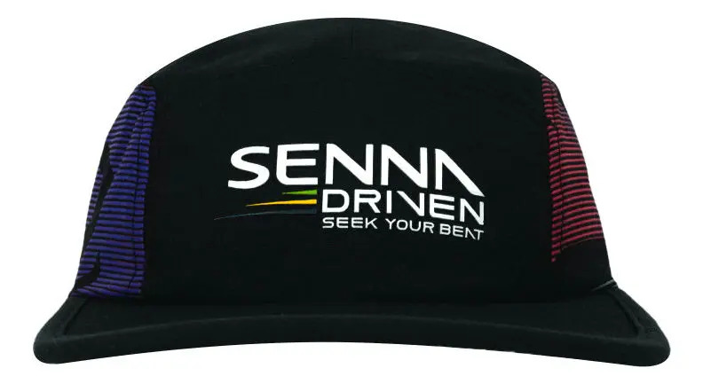 Boné Ayrton Senna "Seek Your Beat" para Homens e Mulheres, Preto em Algodão
