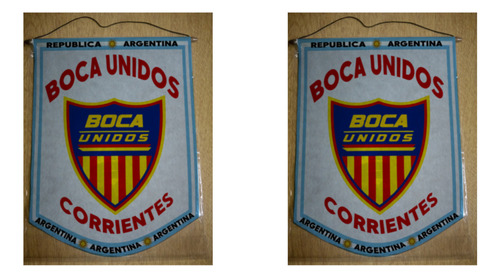 Banderin Grande 40cm Boca Unidos Corrientes