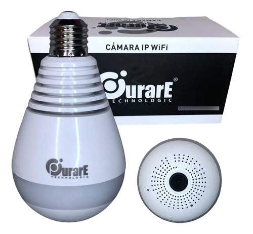 Cámara Lampara Bombita Luz Purare Technologic Helios Blanco