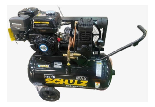 Compresor De Aire 5,5 Hp Schulz Bravo Motor A Gasolina 50lts