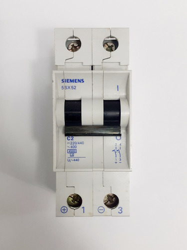 Interruptor Termomagnetico 2x2amp 2polos /riel Din Siemens