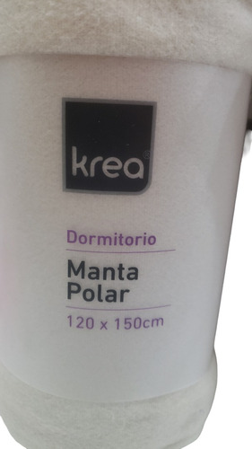 Manta Polar Krea 120x150 Cm Color Crudo