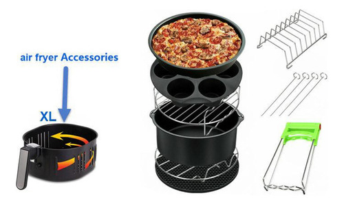 Accesorios Para Freidora De Aire Xl De 9 Pulgadas, Juego De.