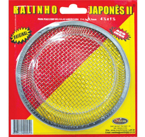 Ralinho Japonês Em Aço Inox - Tipo Peneira - 114,3 X 38,1mm