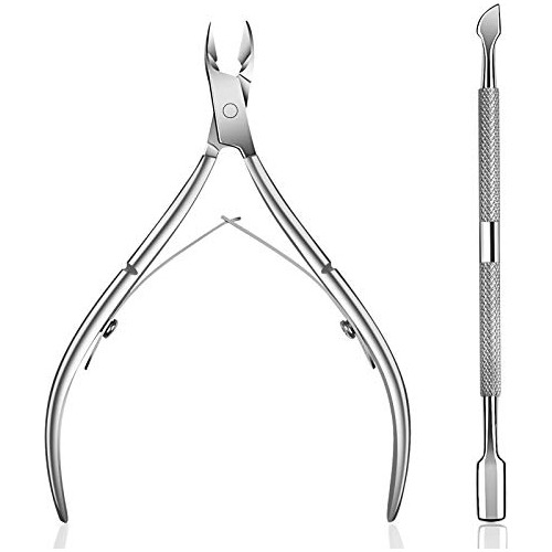 Ejiubas Cuticle Pusher Cuticle Nipper Acero Inoxidable Cutic