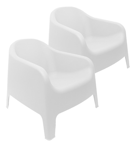 Combo X2 Sillones Jardin Sorrento Blanco Skarpo- Prestigio