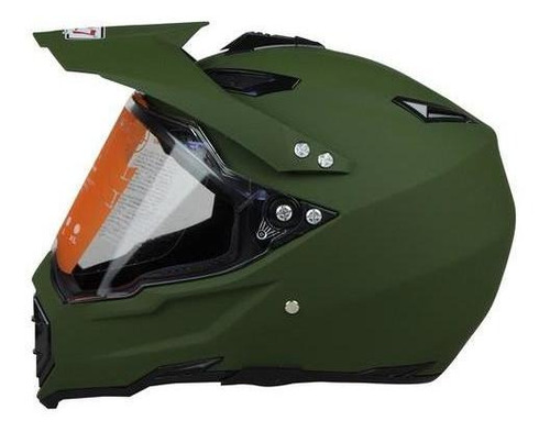 Casco Cross City R7 Racing R7-128 Vde Camo/mate