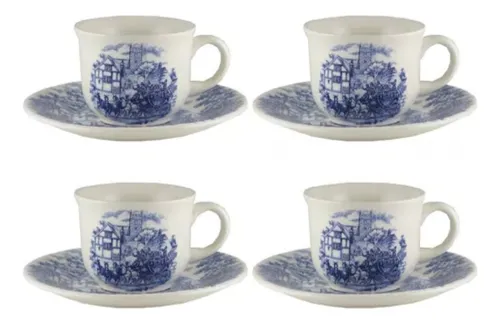 comprar Set X4 Taza De Te Con Plato 200 Ml Biona Cena Inglesa