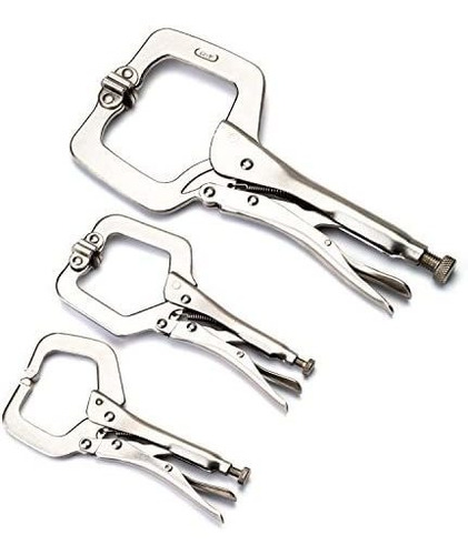 Maxpower Heavy Duty Locking C-clamp Set - 11 Pulgadas Y 6 Pu