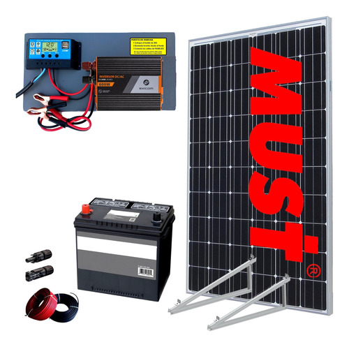 Kit Solar Must Completo Autoinstalable 600w Panel Bateria 