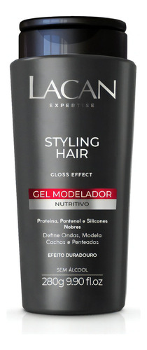 Gel Modelador Nutritivo Gloss Effect Lacan 280g Styling Hair
