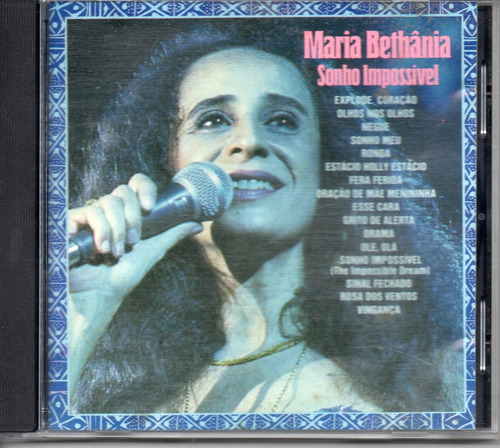 Maria Bethania Sonho Impossvel  Cd Ricewithduck