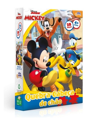 Quebra Cabeça Mickey 28 Peças Grandinho - Toyster 8048