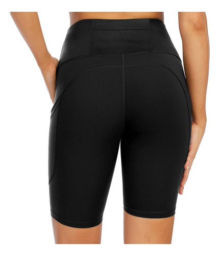 Pantalon Corto Para Mujer 8  Bolsillo Cintura Alta Control