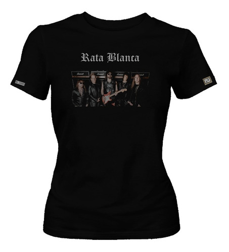 Camiseta Estampada Rata Blanca Rock Metal Banda Grupo Dbo