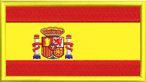 Imagen 1 de 1 de Parche Bordado Bandera España Esp Española P/coser Calidad