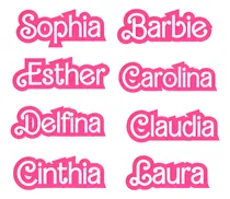 Comprar Stickers De Barbie Nombre Personalizado - 20 Unidades