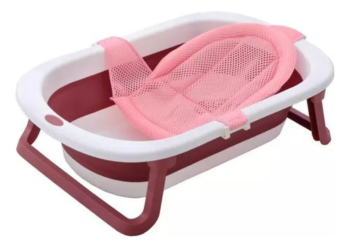 Tina De Baño Bebe Plegable Con Malla