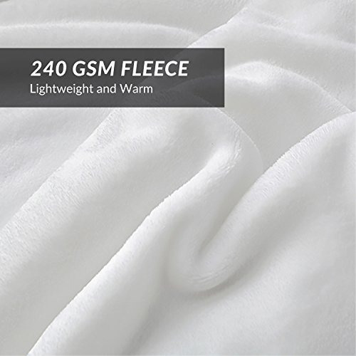 Colcha Bedsure En Color Blanco De Tamaño Matrimonial