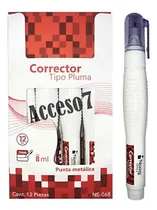 Comprar Caja C\u002F12 Correctores Liquido Tipo Pluma 8ml Punta Metalica