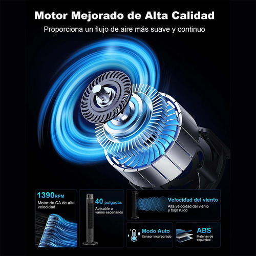 Ventiladores De Torre 40 Inch 9 M/s Silencioso 3 Velocidades