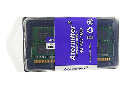 Memoria Ram Atermiter Chip Hynix 4gb Ddr3 1600mhz Notebook