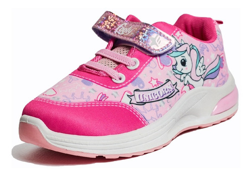 Zapatillas Footy Niñas Pop Unicornio Con Luz Al Pisar Pop466