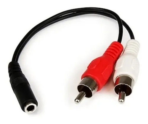 Cable Auxiliar Mini Plug A 2rca Audio Mp3 Celu Pc 40cm 3.5mm