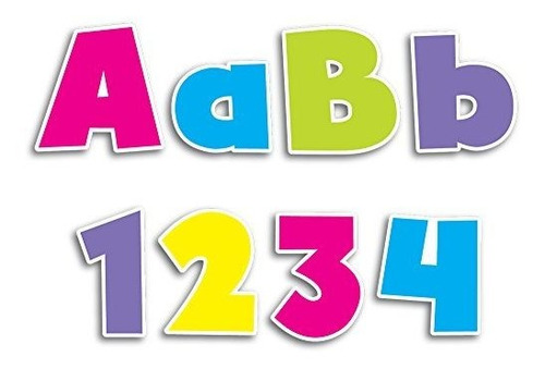 Teaching Prensa 4 Inch Diseñador Letra Bold Brights