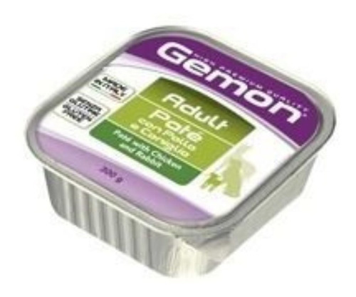 Imagen 1 de 1 de Gemon Dog Pate Adult Con Pollo Y Conejo 300gr