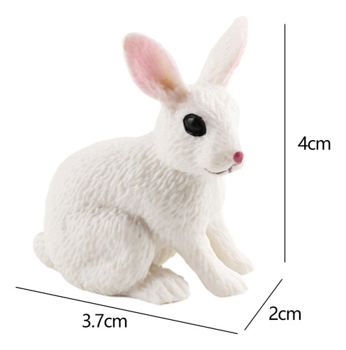 4 Paquete De 2-6 Figuras De Juguete De Conejo 4 Piezas