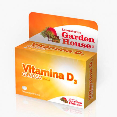 Vitamina D3 X 30 Comprimidos Fortalece Huesos Garden House