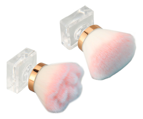 Brocha Limpiadora De Polvo Para Uñas, 2 Piezas, Multiusos