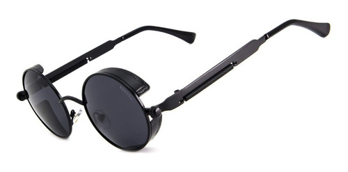 Gafas De Sol Casual Steampunk Redondas Unisex
