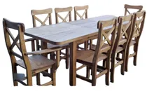 Comprar Juego De Comedor Mesa Extensible 1,70m A 2,20mts +8 Sillas
