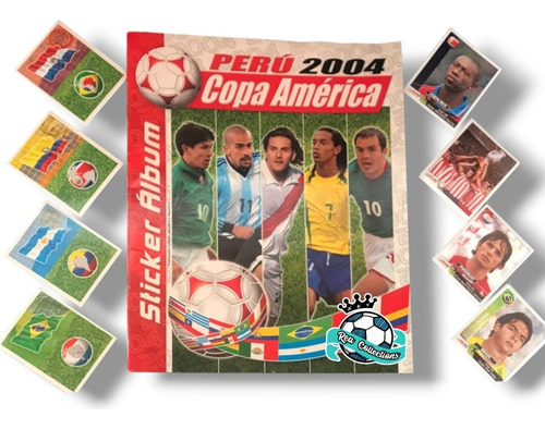 Álbum Copa América Perú 2004 + Set Completo A Pegar Navarret