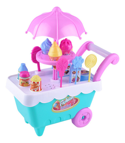 Carrito De Comida Para Niños, Helado De Frutas, Dulces, Verd