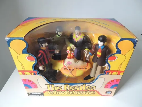The Beatles Yellow Submarine フィギュア 8体セット The Beatles Box Yellow Submarine Mc Farlane Rock Novo | MercadoLivre