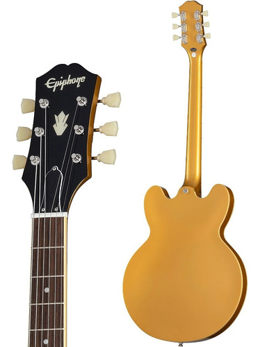 Imagen 7 de 8 de EpiPhone Es-335 Traditional Pro Semi-hollow Metallic Gold